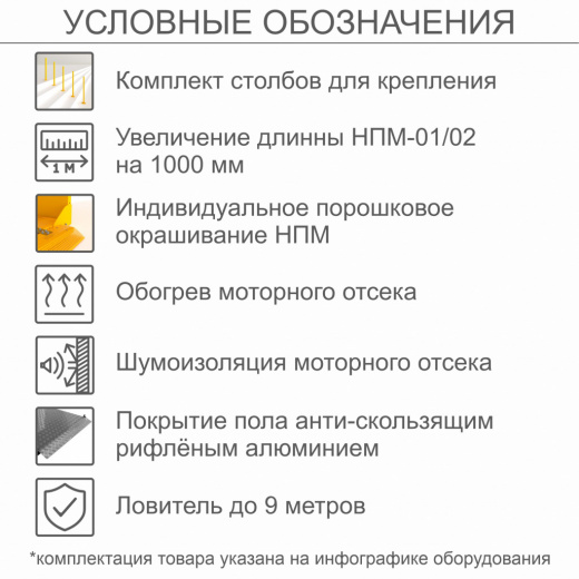 Наклонный подъемник для инвалидов по ТУ НПМ-01, с столбов для крепления, с увеличеной длиной на 1000 мм , с индивидуальным порошковым окрашиванием, с шумоизоляцией моторного отсека, с ловителем до 9 метров